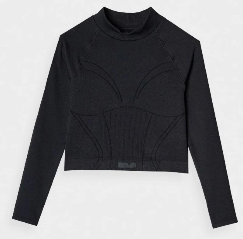 Dolga majica za ženske, 4F, črna