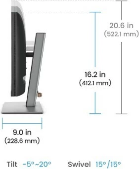 Monitor 24,1", IPS, WQXGA, 5 ms, HDMI/DP/USB-C, siv BenQ RD240Q