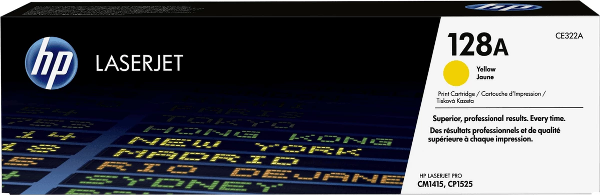 Toner kartuša, do 1300 strani, rumena, HP 128A (CE322A)