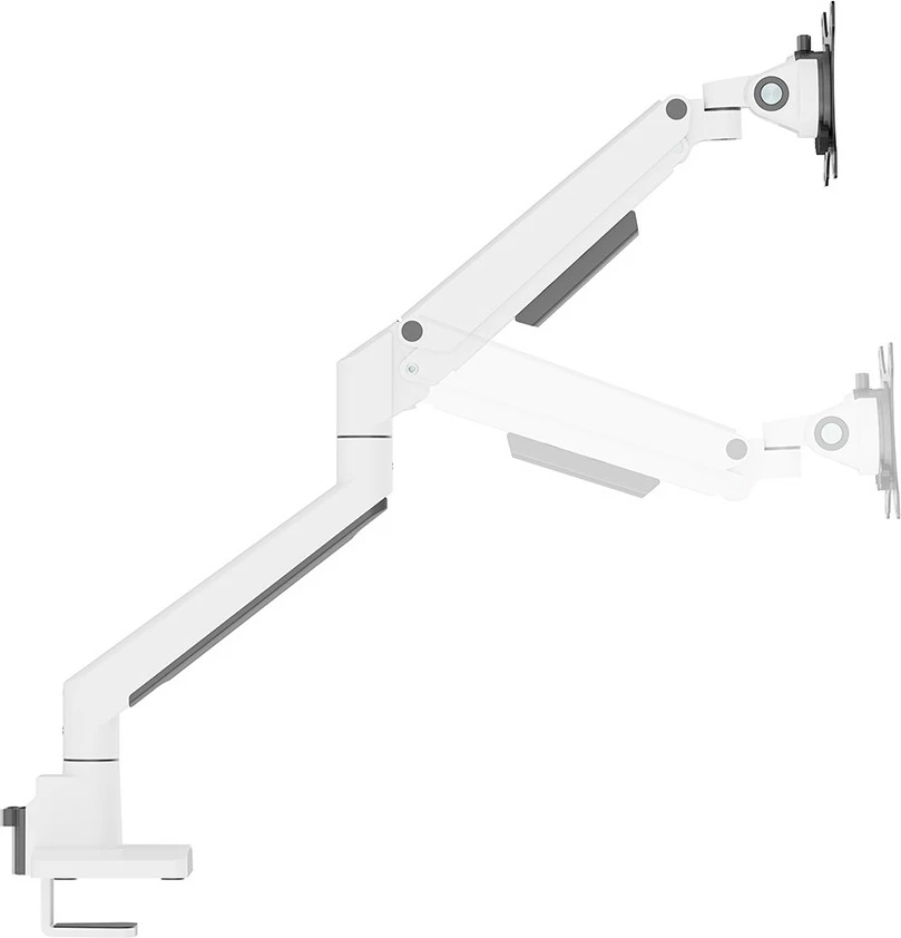 Kotni nastavljiv nosilec za monitor Neomounts DS70-250WH1, s sponko/prek prirobnice, 9 kg, 43,2 cm (17"), 88,9 cm (35"), 100 x 100 mm, bel