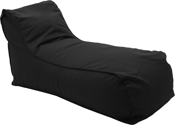 Lounge sedežna vreča, vodoodporen material, črna, 60x150x40 cm, Lara