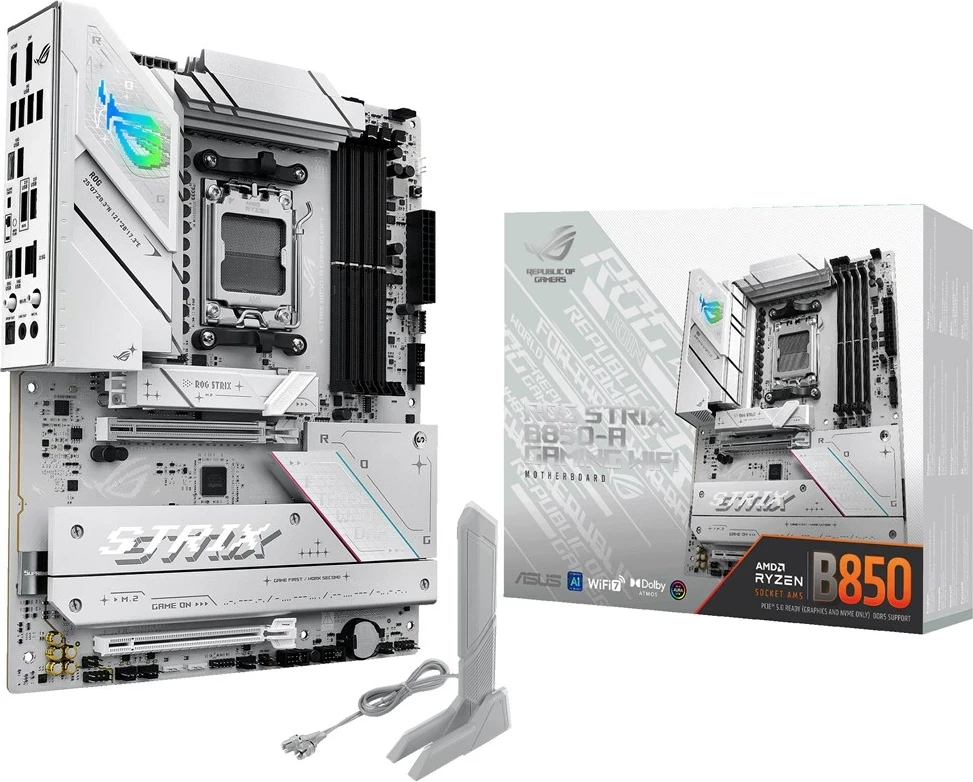 Plošča am3 ASUS ROG STRIX B850-A GAMING WIFI, Socket AM5, ATX, bela