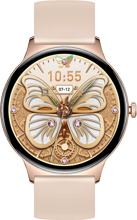 Pametna ura Colmi V89, 1,43" AMOLED, Bluetooth klici, 100+ športnih načinov, IP67, zlata