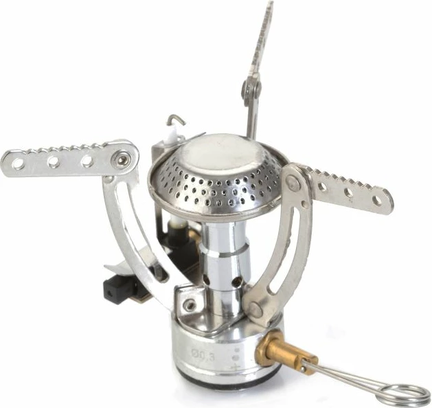 Prenosni štedilnik za turizem MacGyver, siv/srebrn