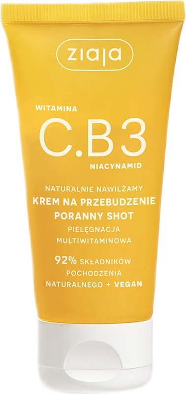 Dnevna krema z vitaminoma C in B3 Ziaja Morning Wake-Up Shot, 50 ml