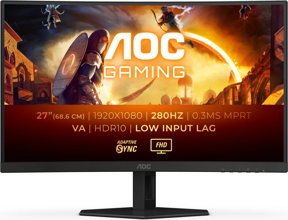 Igralni monitor AOC C27G4ZXE 27" FHD 280Hz VA HDR10, črn