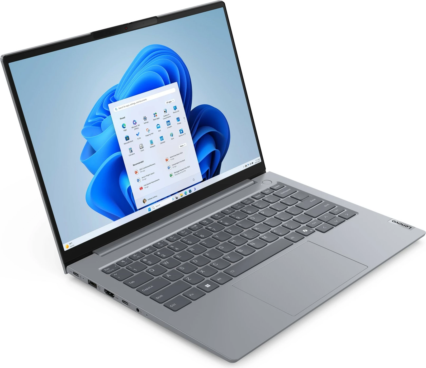 Prenosnik Lenovo ThinkBook 14 G7 IML, Intel Core Ultra 5, 16GB RAM, 512GB SSD, 14 inch, Arctic Grey