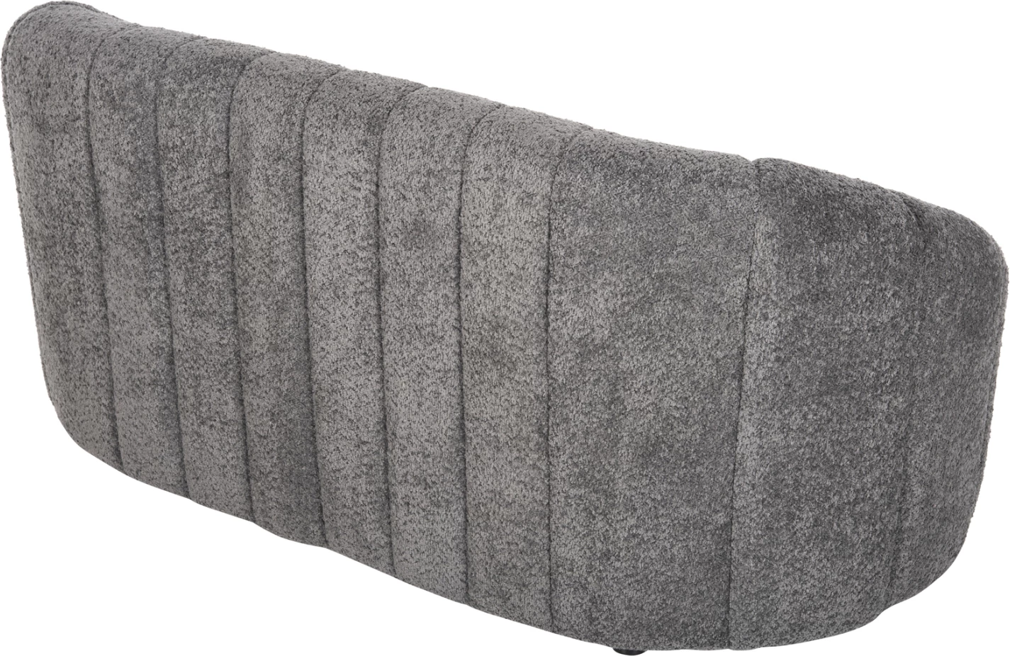 Dvosed kavč MOBY FH9595.01 iz sive boucle tkanine 145x82x67H cm