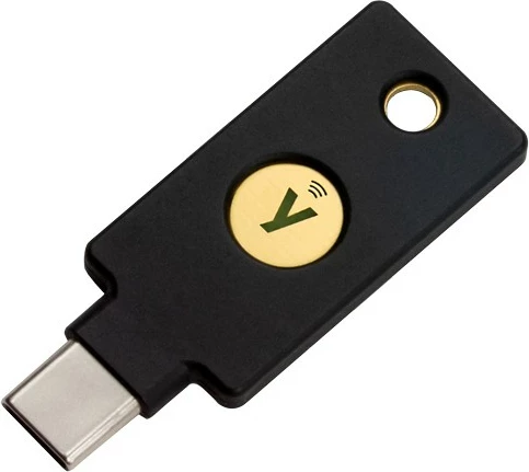 Varnostni ključ YubiKey 5C NFC, USB-C, črn