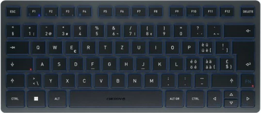 Kompaktna Bluetooth tipkovnica Cherry KW 7100 MINI, Slate Blue