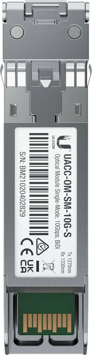 Optični modul Ubiquiti UACC-OM-SM-10G-S-20, 10.000 Mbit/s, LC, nerjaveče jeklo