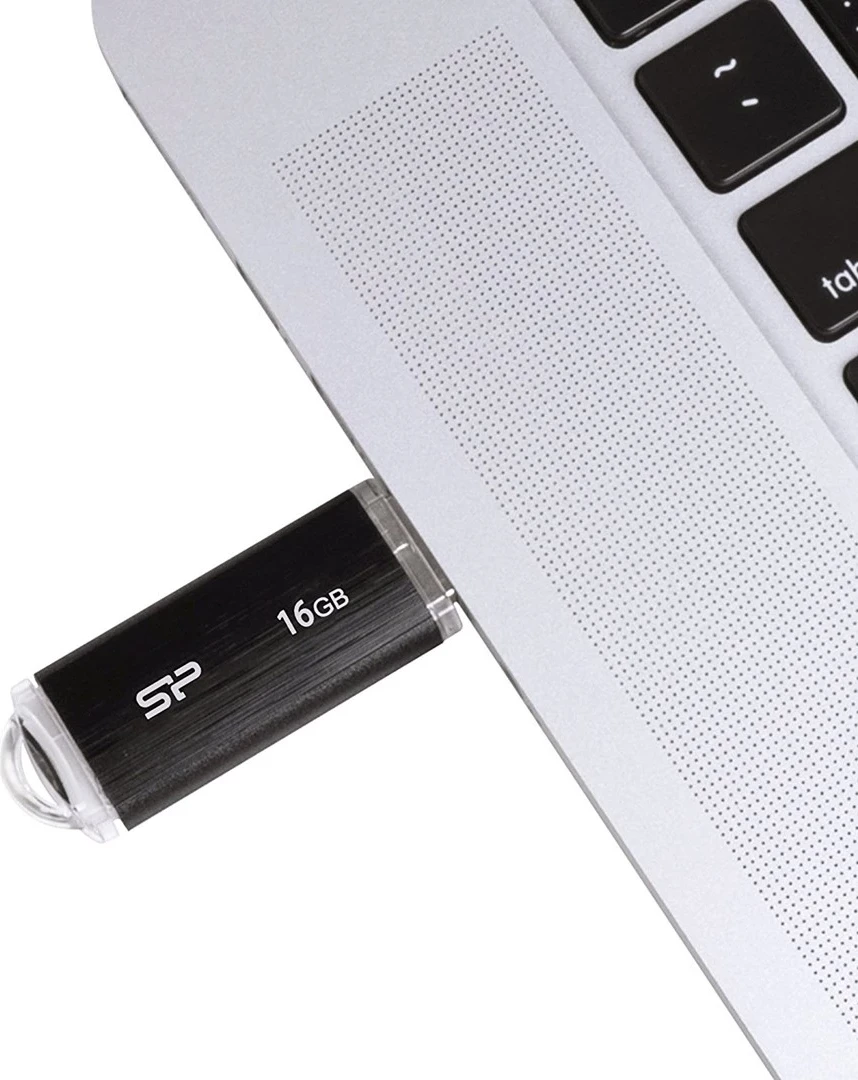 USB ključek Silicon Power, 16 GB USB Type-A 2.0, črn