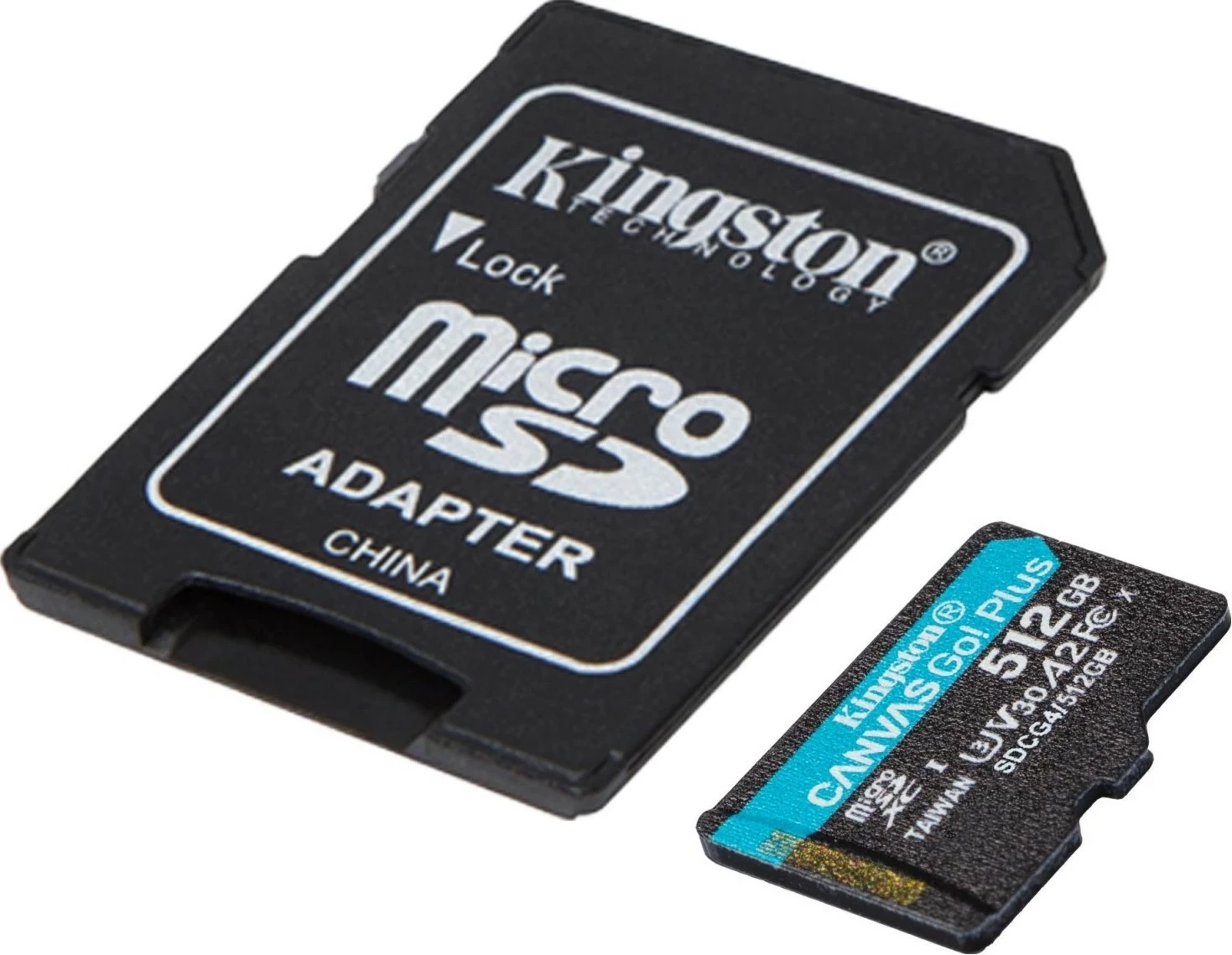 MicroSD kartica 512GB (Canvas Go! Plus Gen4) Kingston z adapterjem