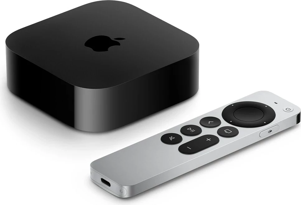 Predvajalnik medijev 4K 64 GB Wi‑Fi, Apple TV, črn, srebrn
