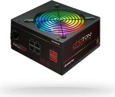 Furniznik z energijo Photon 650W, semi-modularen, RGB, Chieftec, črn