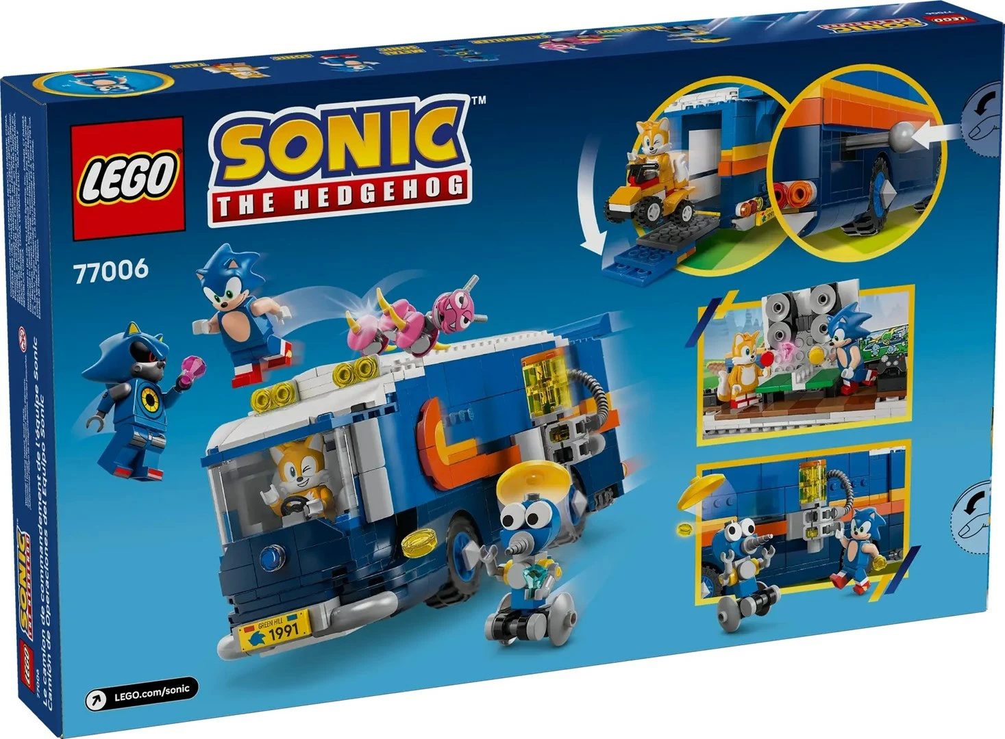 Set komandni tovornjak Team Sonic LEGO Sonic the Hedgehog 77006, 747 kosov