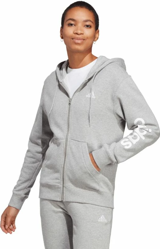 Duks Essentials Linear Full-Zip, adidas, siv