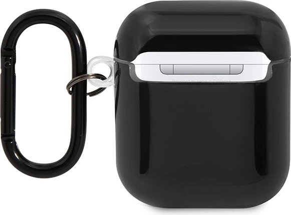 Zaščitna prevleka za AirPods 1/2, BMW BMA222SWTK, večbarvne črte, črna