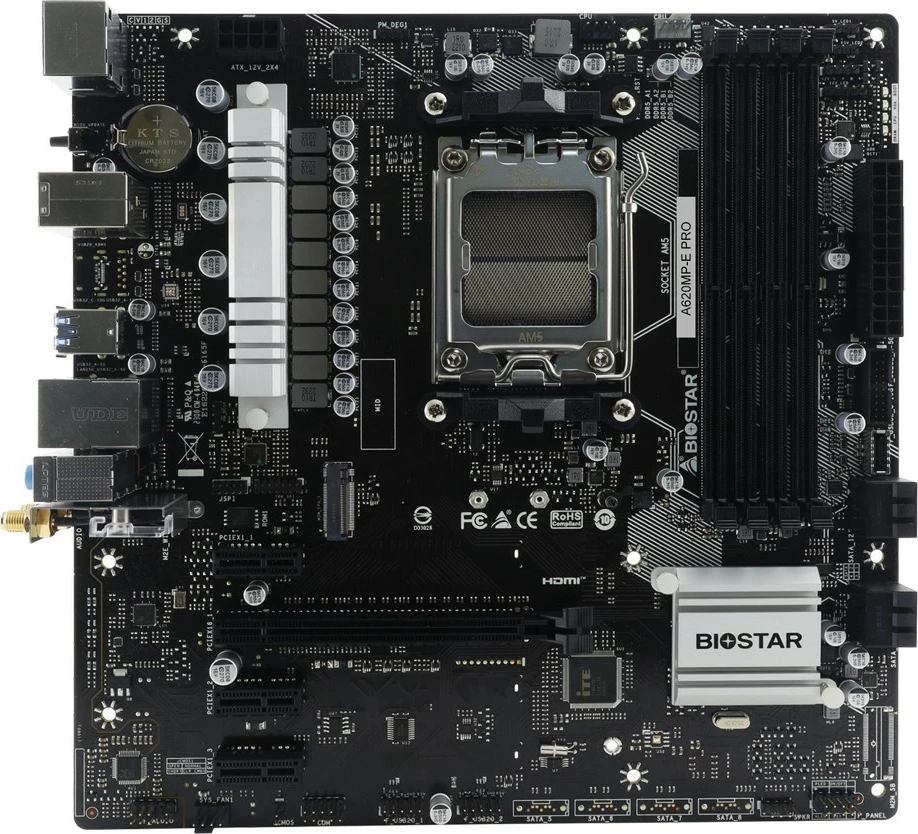 Matična plošča Biostar A620MP-E PRO, AMD Socket AM5, DDR5, 128 GB