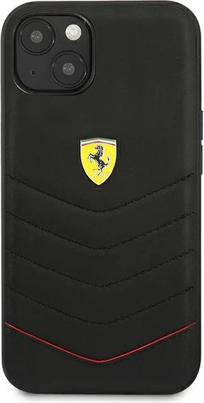 Ovitek za telefon Ferrari Off Track Quilted za iPhone 13 mini, 5,4", črn, trdo ohišje