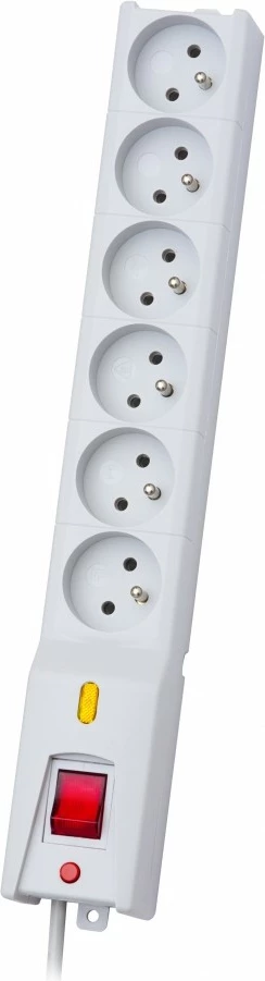 Podaljšek Lestar LX 610, 6 vtičnic, 5,0 m, siv