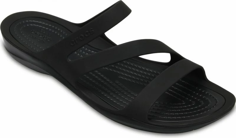 Sandali Swiftwater Crocs, ženski, črni