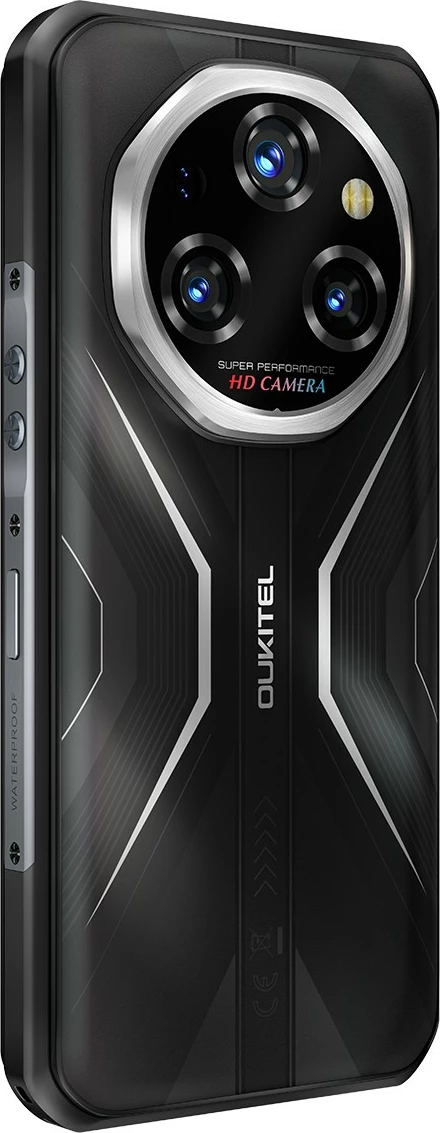 Pametni telefon OUKITEL WP55 5G, 12/256 GB, 6,6" 120Hz, Android 15, 11.000 mAh, IP68/IP69K, črn