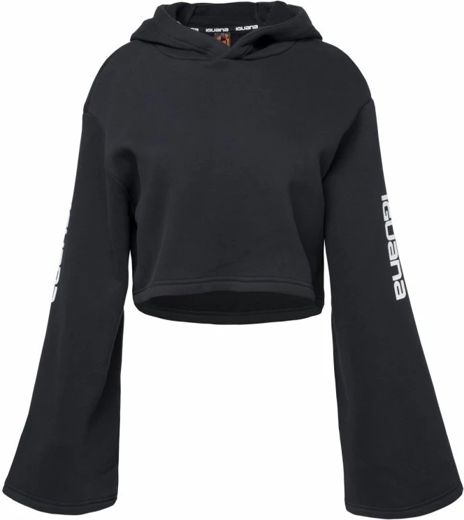 Pulover z kapuco za ženske Iguana, črn