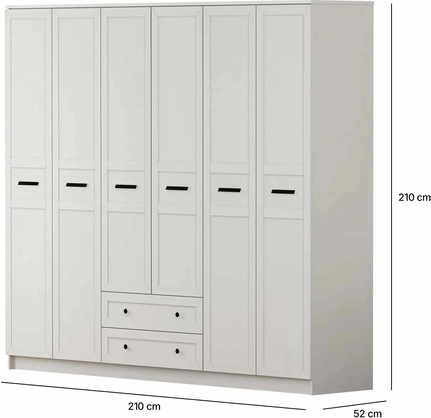 Set sobe za mladostnike, mat bela, Skye Decor, Rb-168-01-006-01
