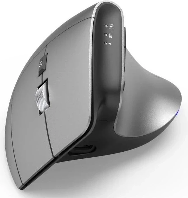 Brezžični miška Hama EMW-700, RGB, 1000 dpi, srebrno-siva