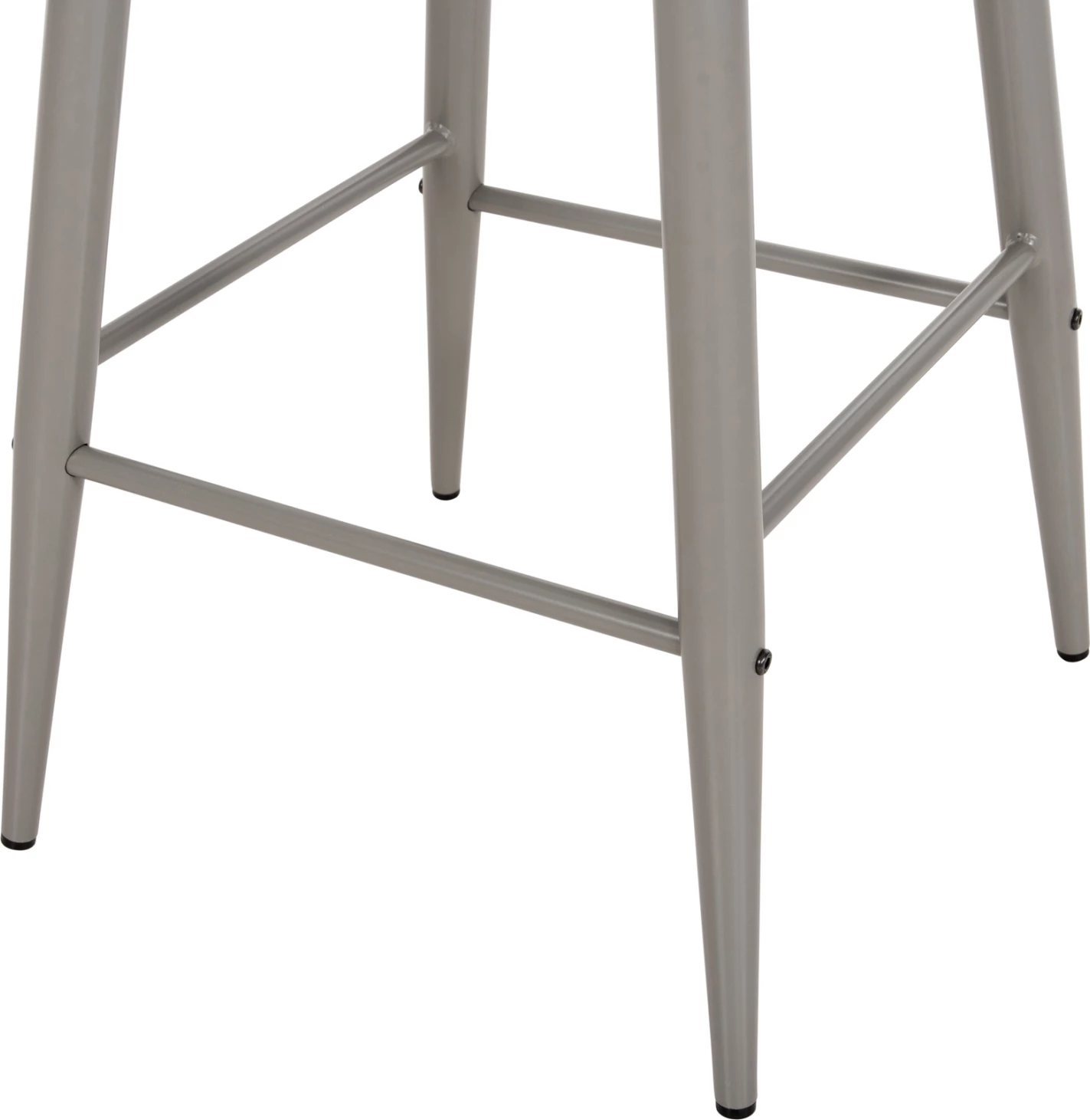Barski stol srednje višine VANESSA FH9300.20 polipropilen & kovina-siv 45,5x46x97Hcm, set 2 kosov