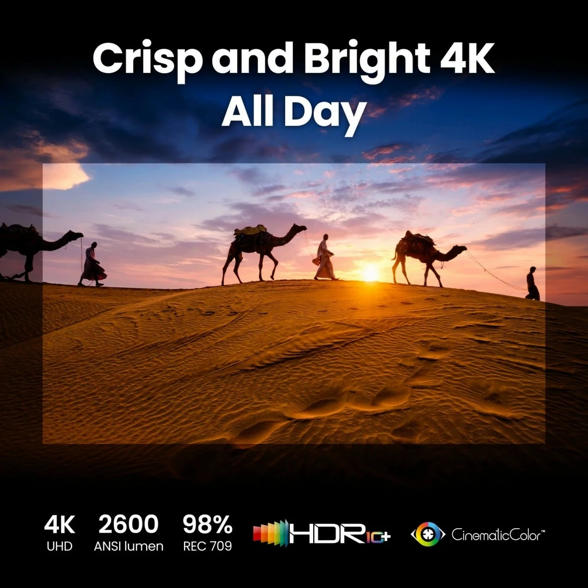 4K LED projektor, BenQ GP520, 2600 ANSI lumnov, HDMI, črn