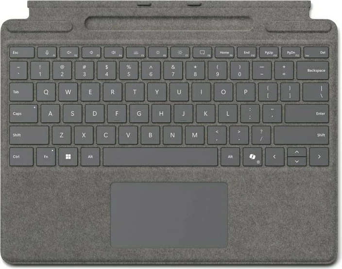 Poslovna tipkovnica Microsoft Surface Pro z nosilcem za pisalo, QWERTZ, nemščina, sledilna ploščica, Surface Pro 10, platina