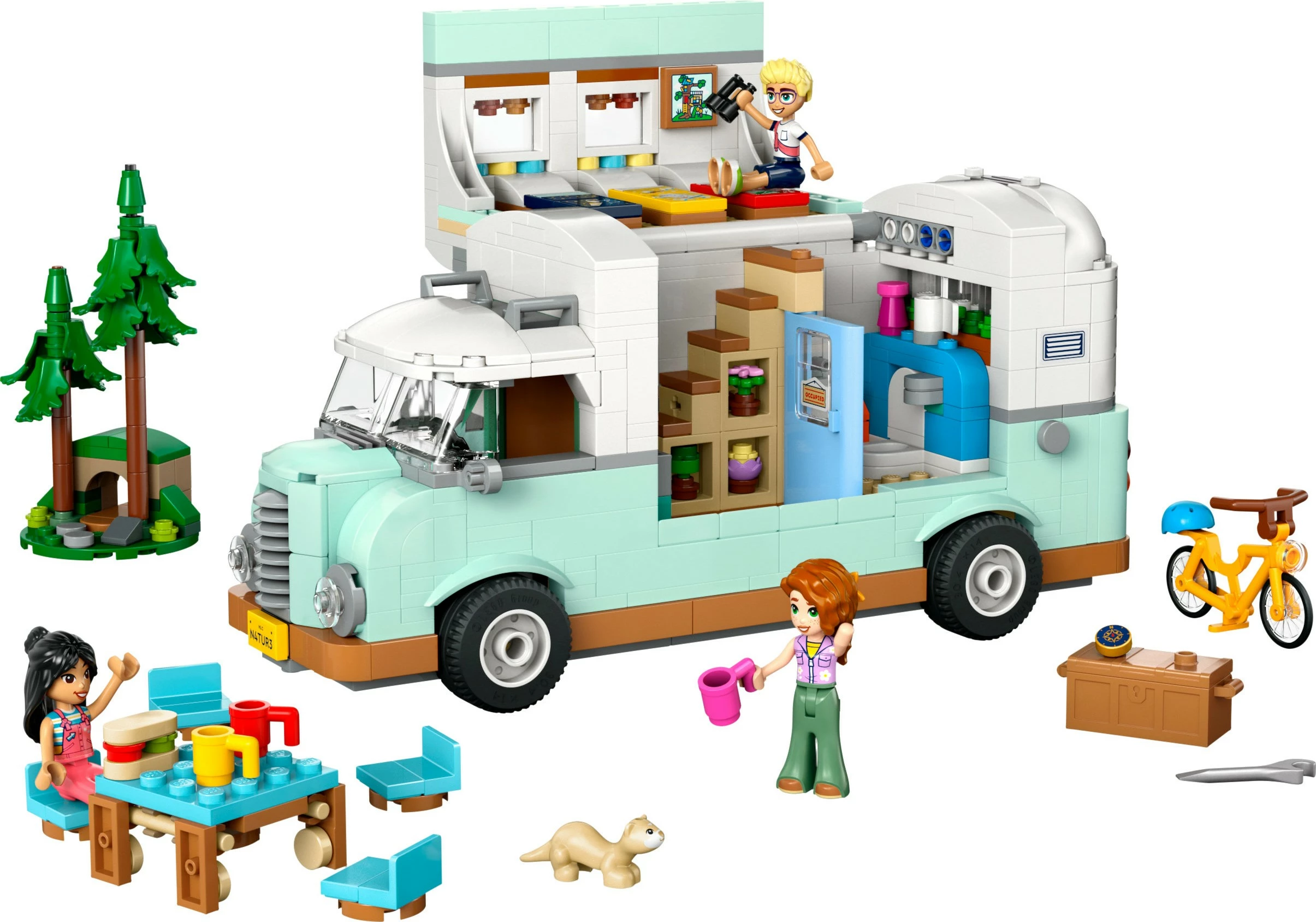 Set za gradnjo avtodoma LEGO Friends 42663, 778 delov, večbarven