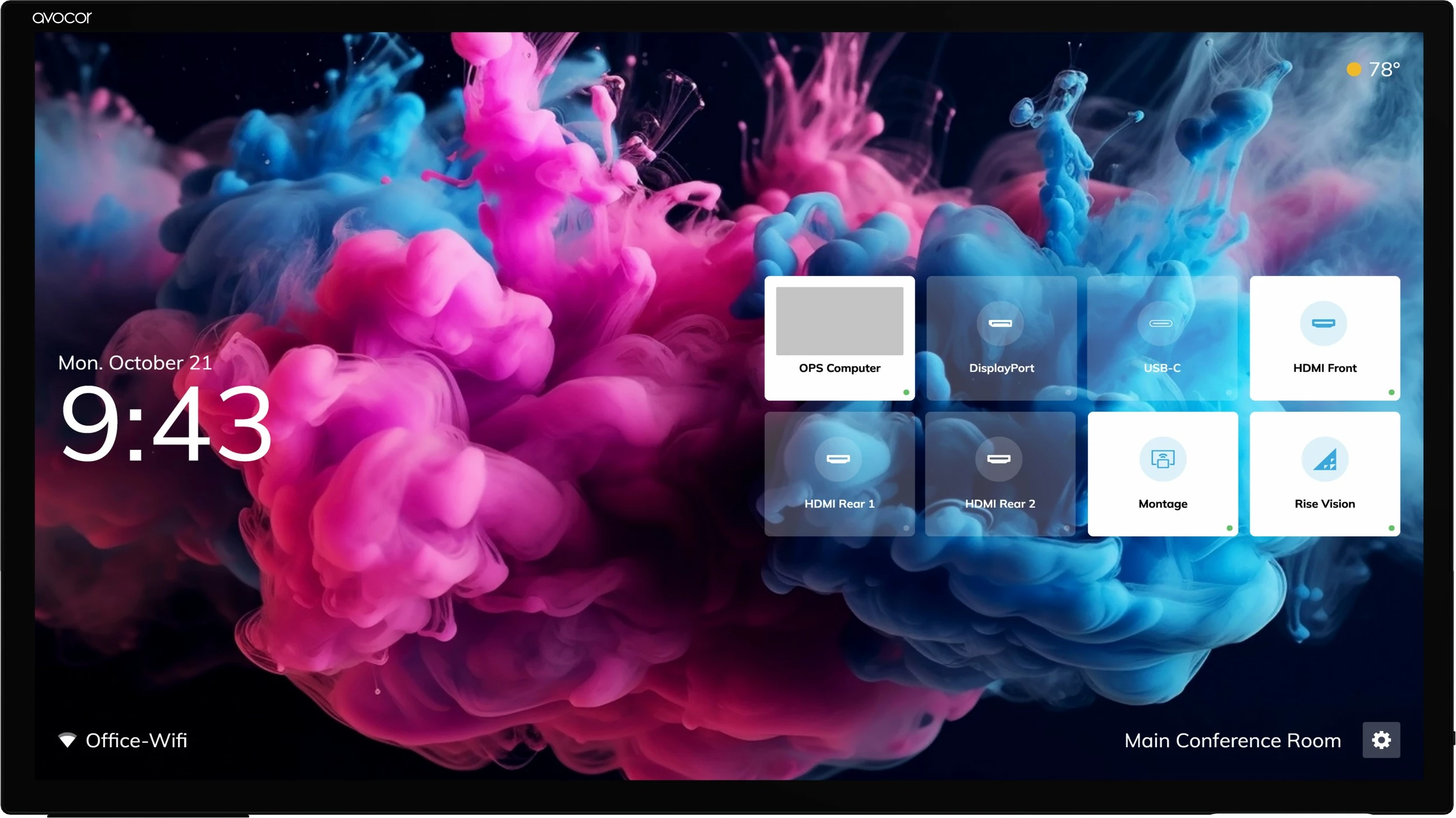 Interaktivni zaslon 65 inč 4K Ultra HD na dotik, AVOCOR H Serie AVH-6520, 4x HDMI, Wi-Fi