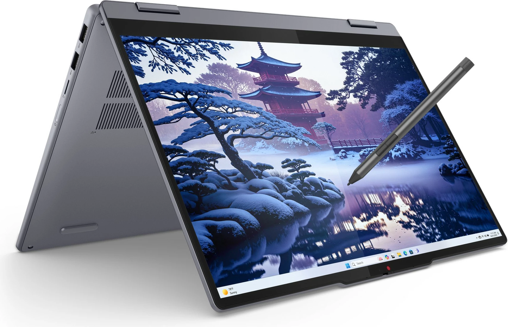 Prenosnik 2-v-1, 14" na dotik, Lenovo IdeaPad 5 14IAL10, Core Ultra 5 225H, 16GB/512GB SSD, Luna Grey