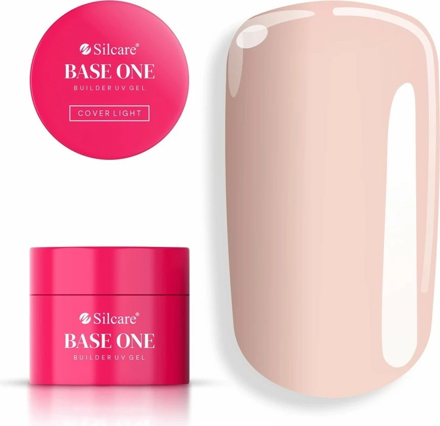 Xgel za izgradnjo nohtov Silcare Base One Cover Light za ženske, 15 g