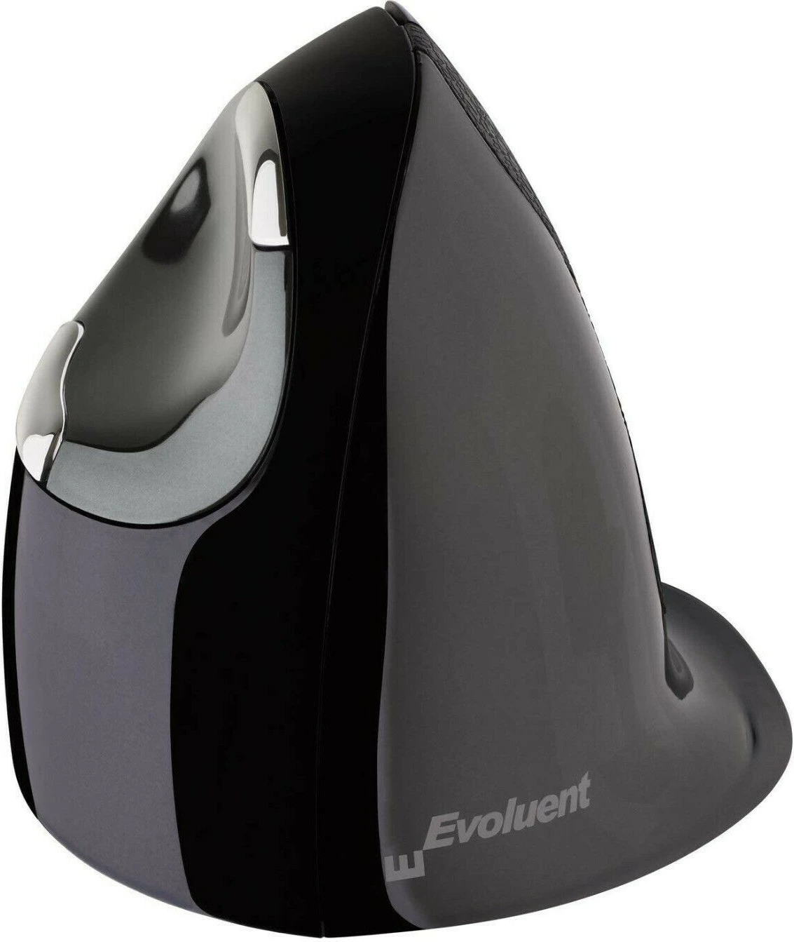 Vertikalna miška Evoluent Vertical Mouse D, brezžična, 6 gumbov, srednja, za desno roko, črna