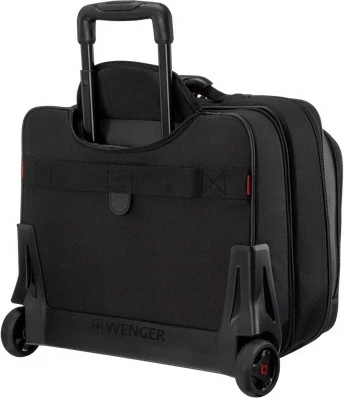Torba za prenosnik 17'' z vozičkom, Wenger Potomac, črna