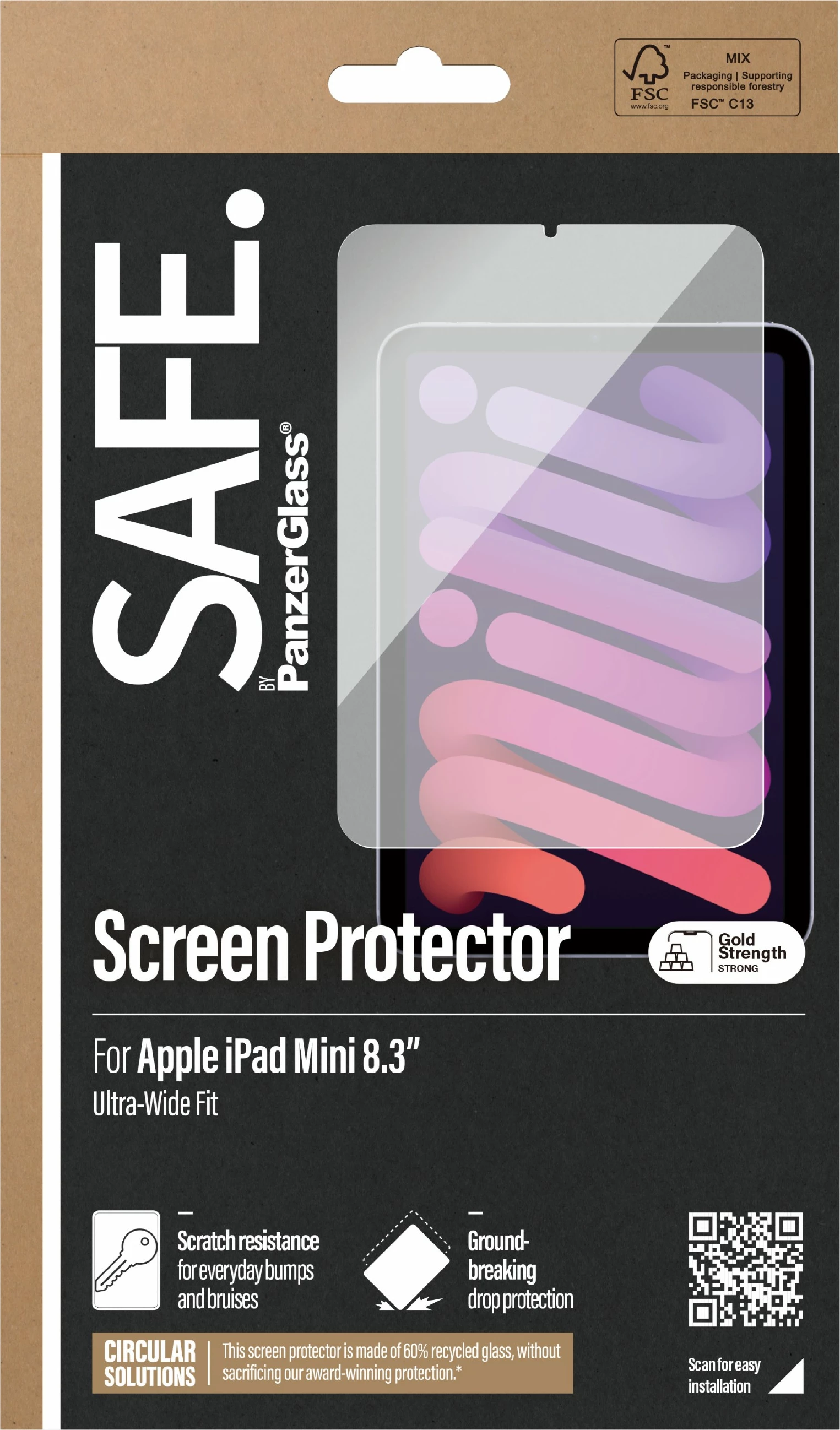 Prozoren zaščitni zaslon PanzerGlass za iPad Mini 8,3"