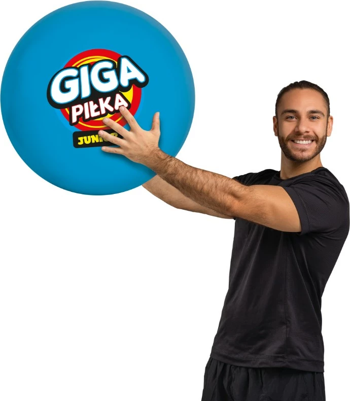 Velika napihljiva žoga 1,4 m Epee Gigapiłka Junior, modra, z zračno črpalko