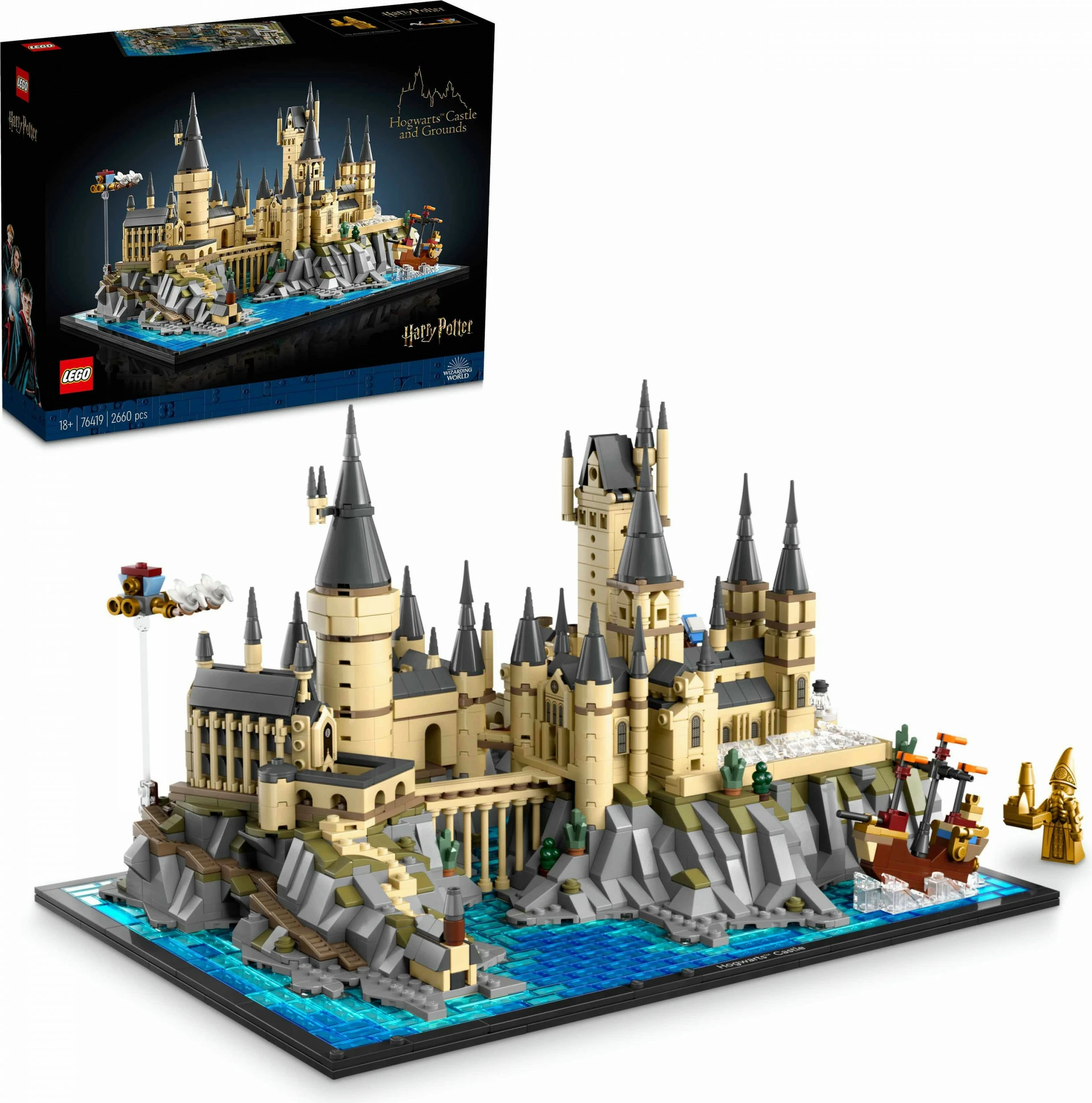 Set kipa gradnje Hogwarts™ Castle and Grounds, 2.660 kosov, večbarvno