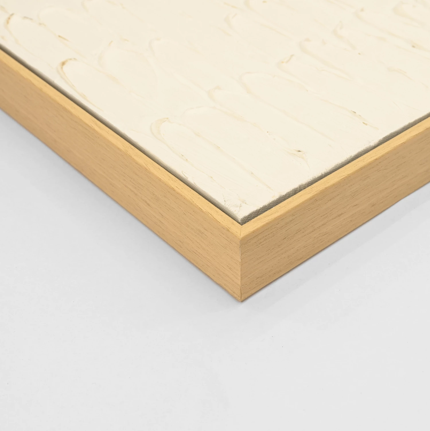 Stenska slika FH4558 s PS okvirjem v bež barvi - platno v bež in beli barvi 62x4,5x92Hcm