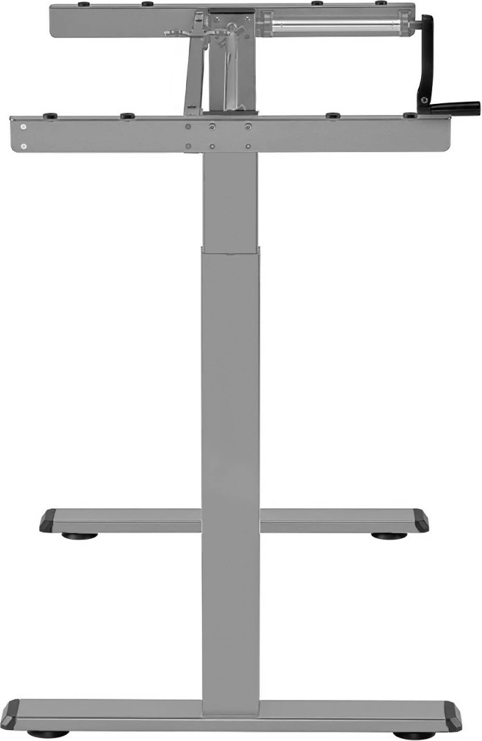 Korniza za mizo, ročno nastavljiva višina 70–118 cm, brez plošče, 60 kg, Maclean MC-790NG, siva