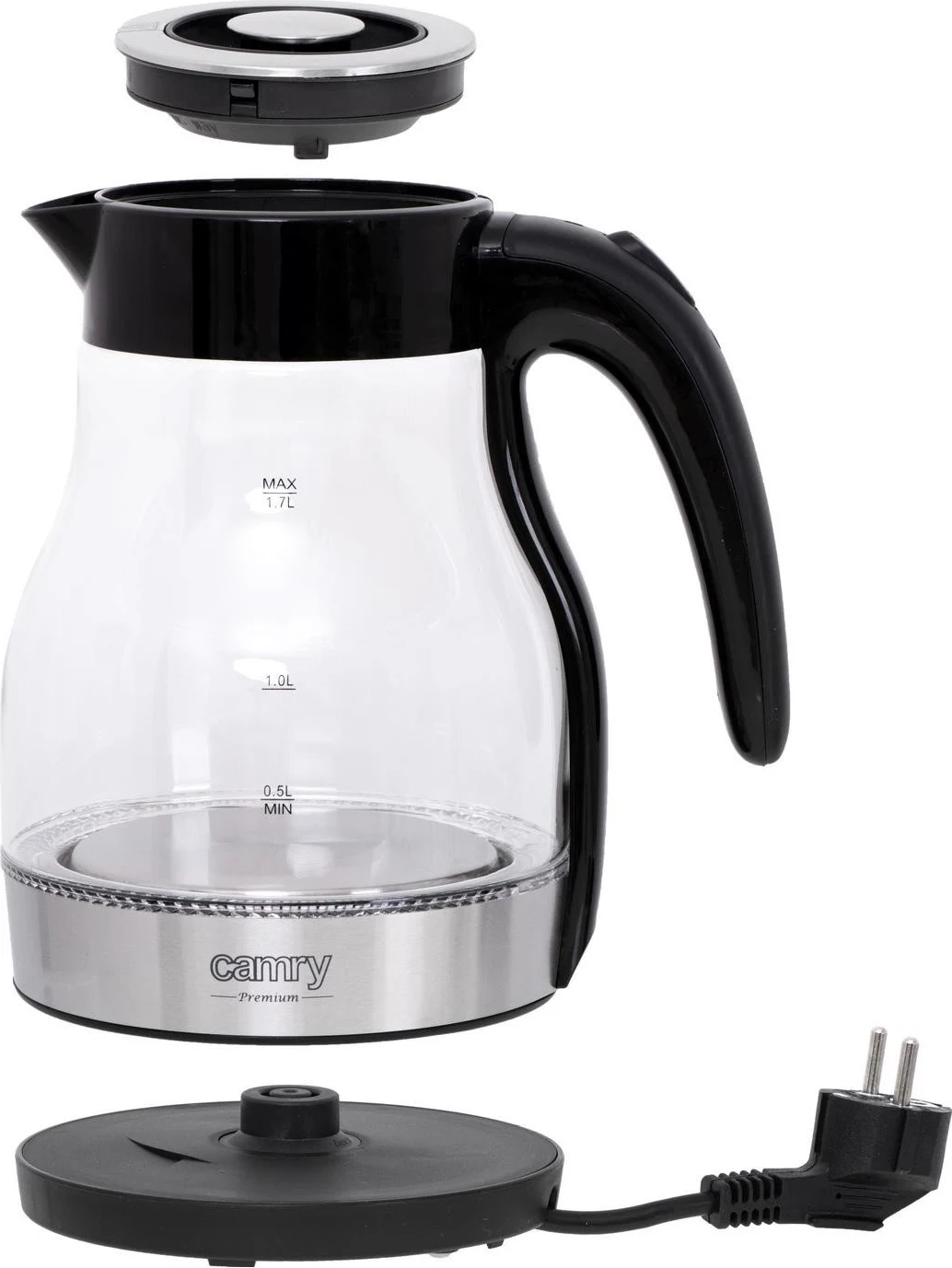 Električni grelnik vode Camry CR 1300, prozoren