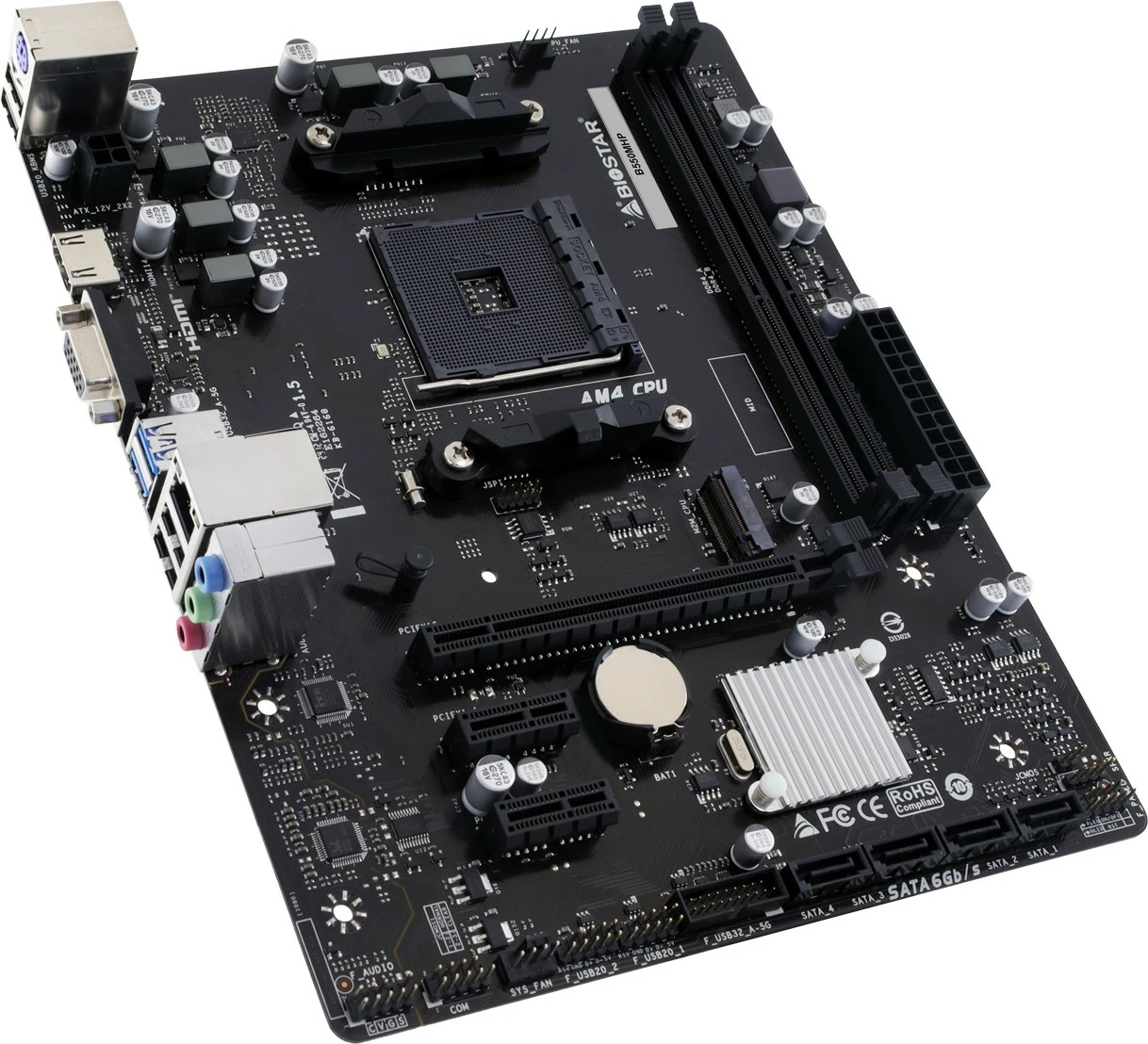 Plošča amska Biostar B550MHP, AMD, Socket AM4, 64 GB, črna