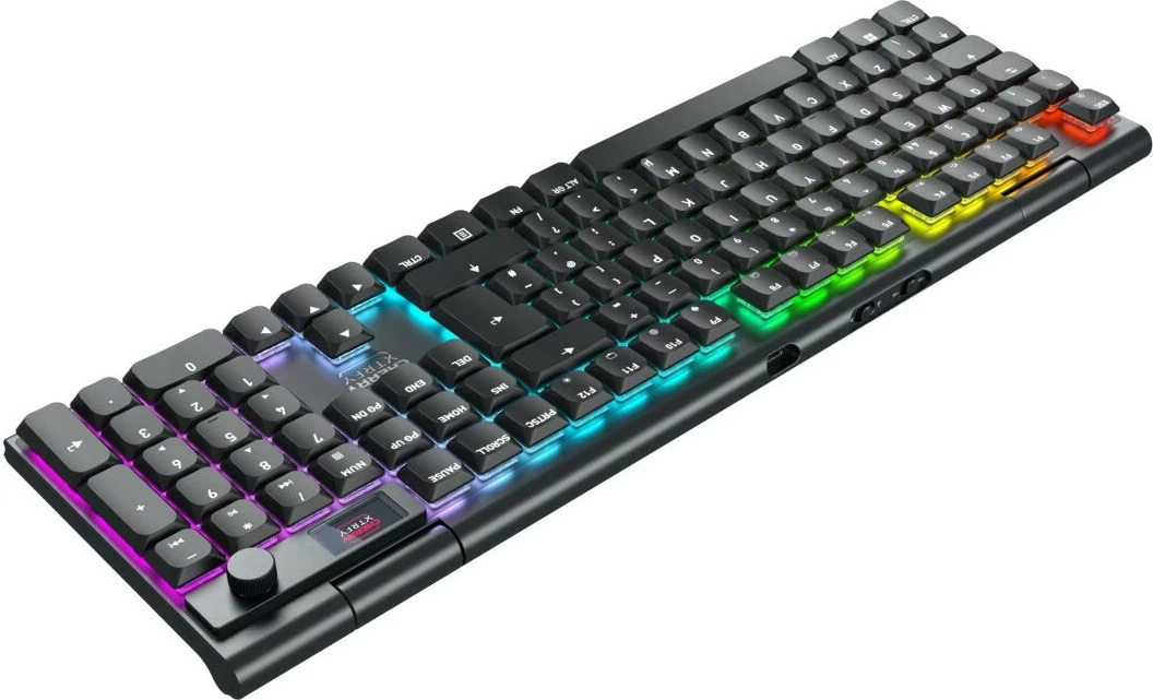 Mekančna brezžična tipkovnica Cherry XTRFY MX 10.1, RGB, črna