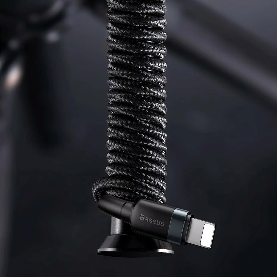 Kabel USB-C na Lightning Baseus Cafule CATLKLF-G1, 1 m, 18 W, črno/siv
