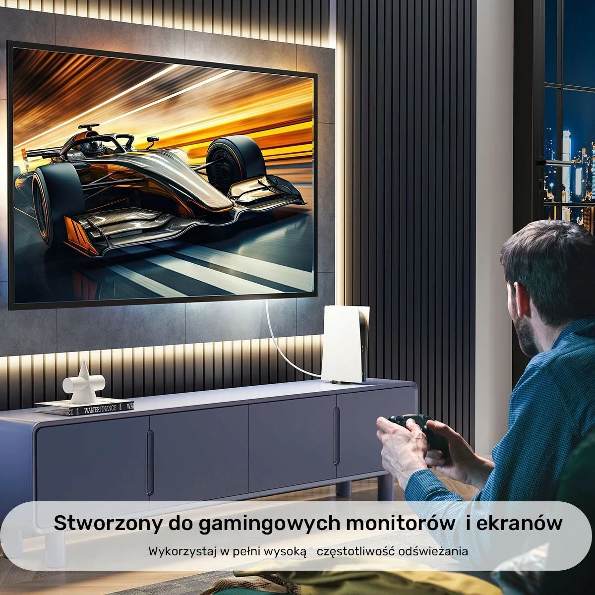 HDMI kabel Unitek 2.0 4K, 0,3 m, bel