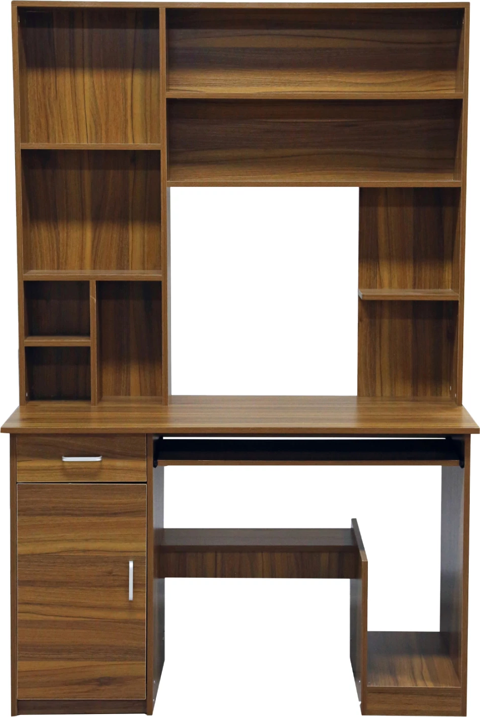 Pisalna miza s policami za knjige FH2032.04, oreh, 120x55x182